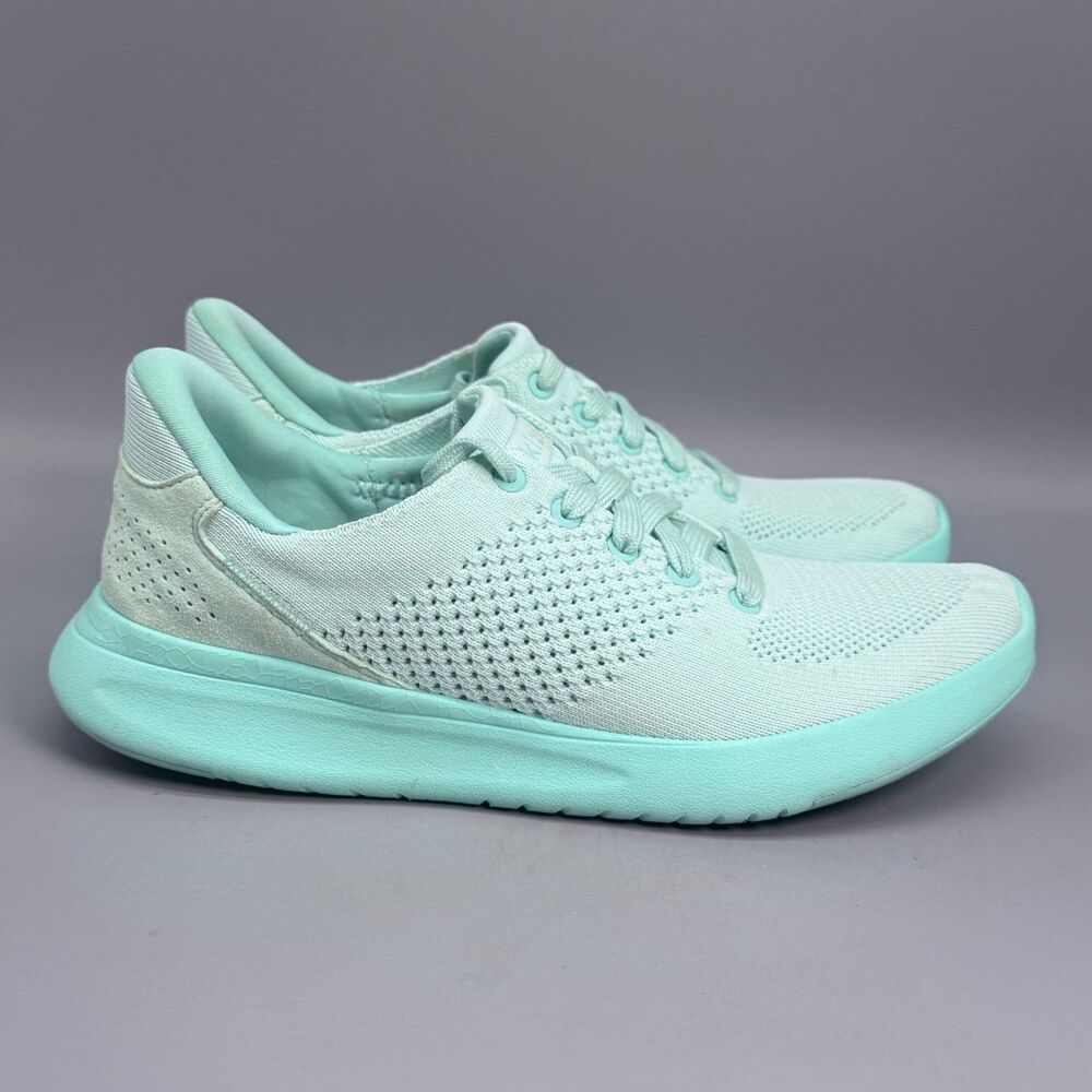 Kizik Lima Womens 7 Turquoise Lace Up Low Comfort Running Athletic Sneakers Shoe